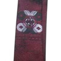 Tie Red  Black Silver  Silk Neck Tie Unknown Brand  56 " Long  2 1/2"  Wide