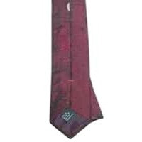 Tie Red  Black Silver  Silk Neck Tie Unknown Brand  56 " Long  2 1/2"  Wide