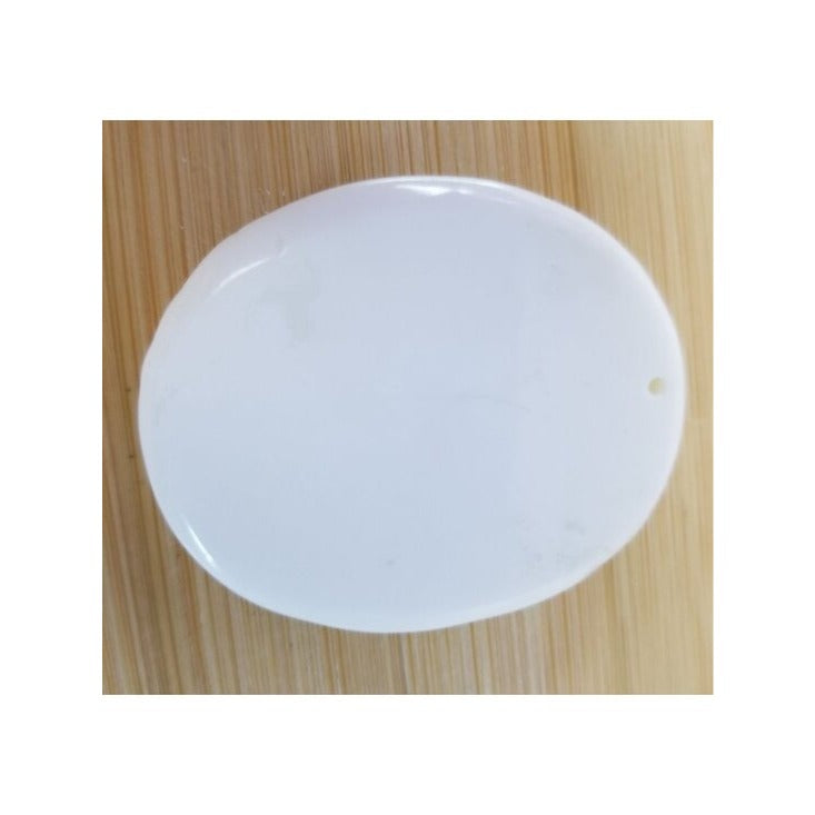Pendant White Jade Carved Dragon Antique Lucky Medalion Oval 112 ct  22.4 Gr  45